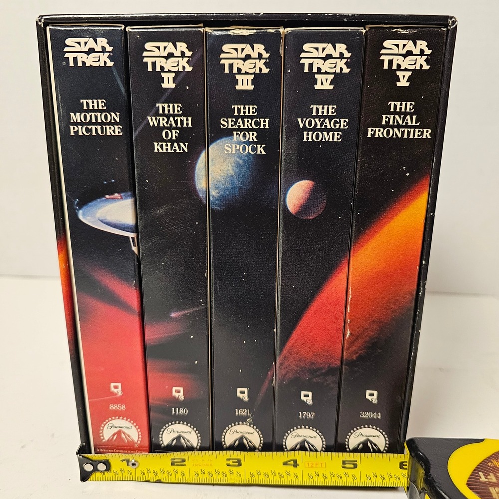 Star Trek The Movies 25th Anniversary Collector's Set 5 VHS Box Set 1991 Vintage - Picture 6 of 14